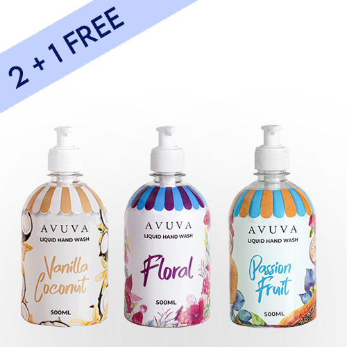 Hand Haven Trio (Vanilla Coconut, Passion Fruit and Floral ) Hand Wash