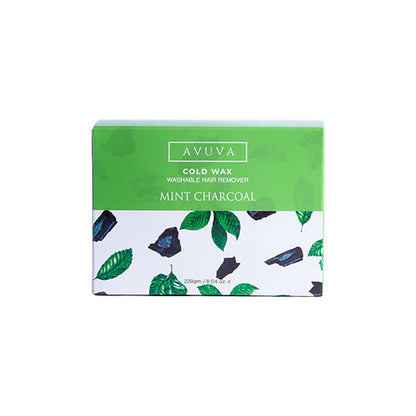 Mint Charcoal - Cold Wax