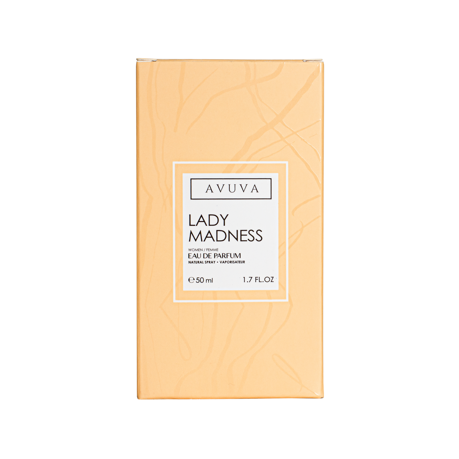 Aviva Lady Madness perfume packaging on a white background
