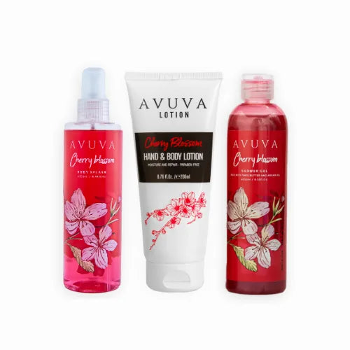 CHERRY BLOSSOM BUNDLE (BODY SPLASH+SHOWER GEL+HAND AND BODY LOTION)